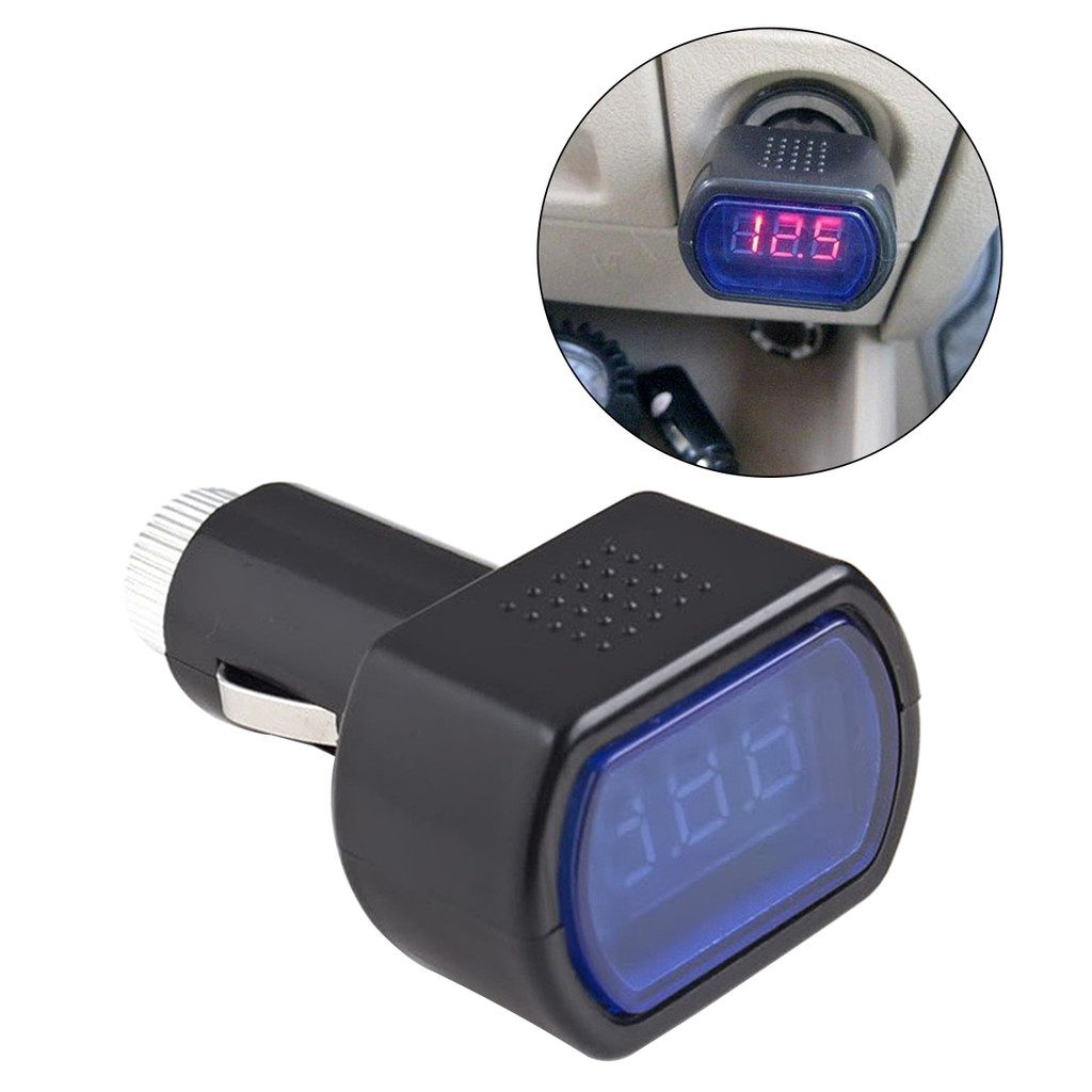 1 Pces 12V-24V Voltímetro Da Bateria , Monitor Digital Portátil LED Auto Carro Volt Medidor De Tensão Acessórios Do