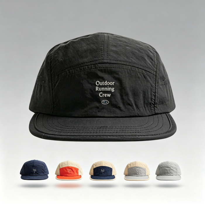 Boné Masculino Five Panel Bordado Malha Moda Diário Praia Vintage Corrida Bicicleta Viagem Feminino Chapéu