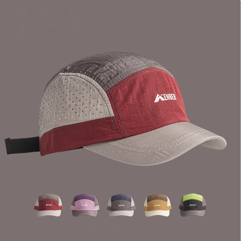 Boné Feminino Five Panel Aba Curta Bordado Letras Malha Moda Diário Praia Vintage Corrida Bicicleta Ciclismo Chapéu