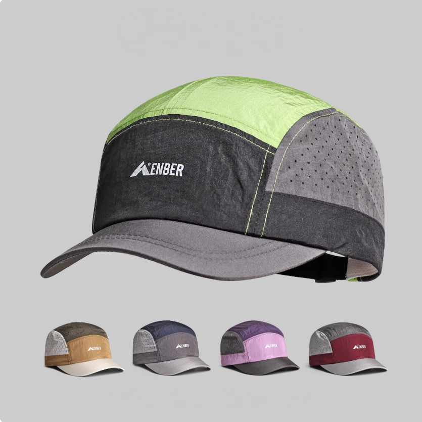 Boné Masculino Five Panel Aba Curta Bordado Letras Malha Moda Diário Praia Vintage Corrida Bicicleta Ciclismo Chapéu