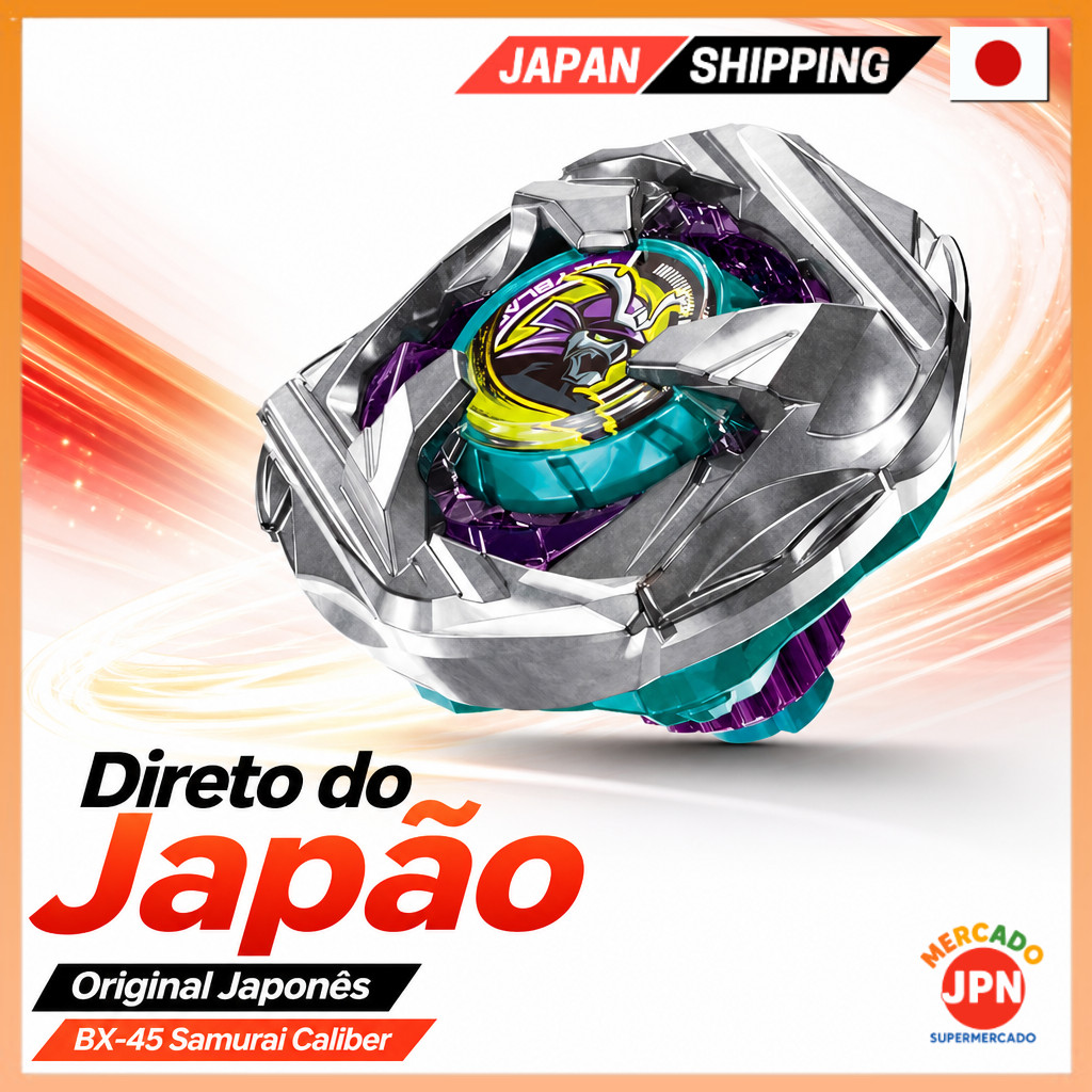 TAKARA TOMY BEYBLADE X BX-45 Booster Samurai Caliber 6-70M Direct from JAPAN