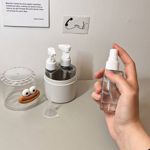 Kit Frascos Spray Reutilizaveis Portatil Viagem Cosméticos Perfumes Higiene