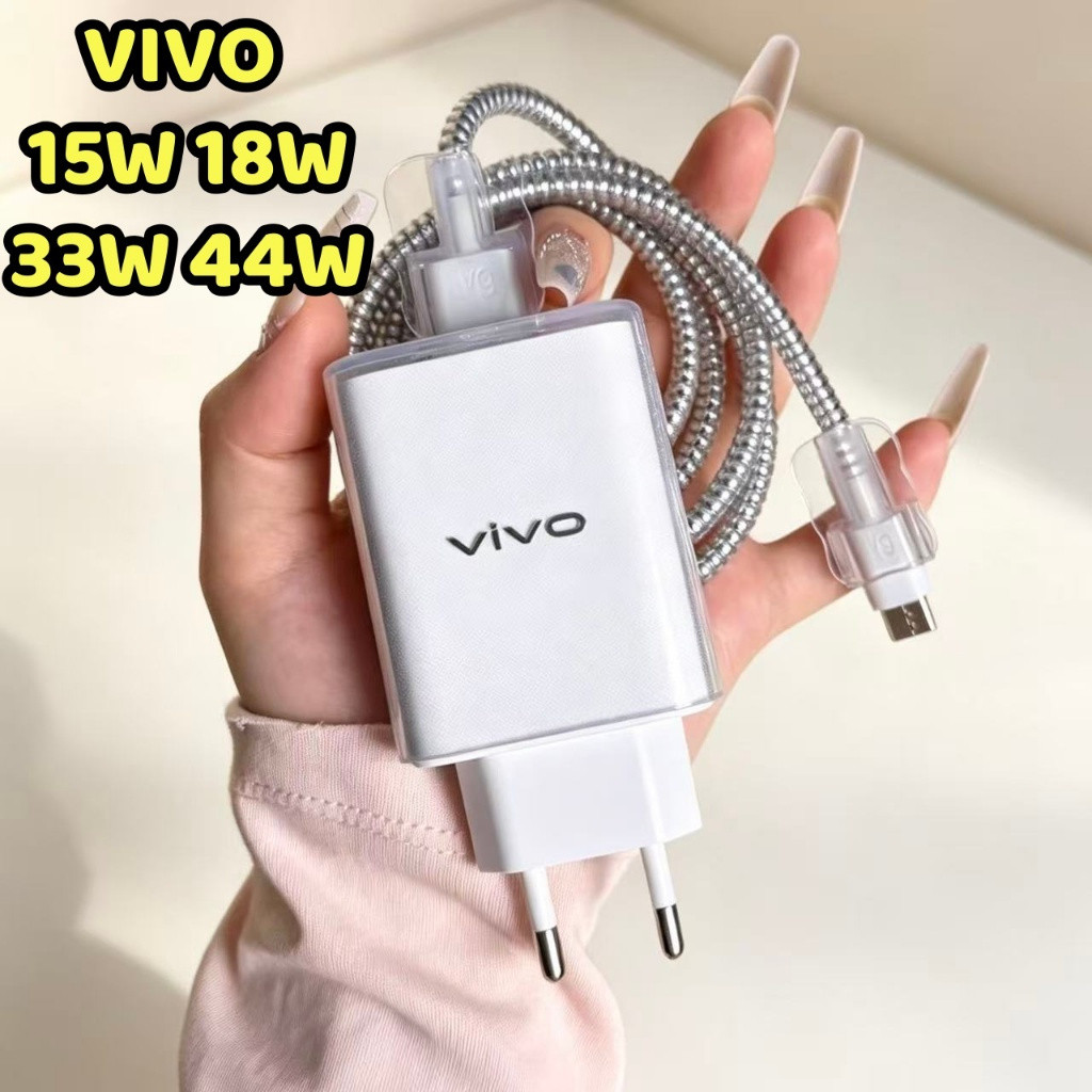 Protetor De Carregador VIVO Transparente Adequado Para Oficial 18W 15W 33W 44W