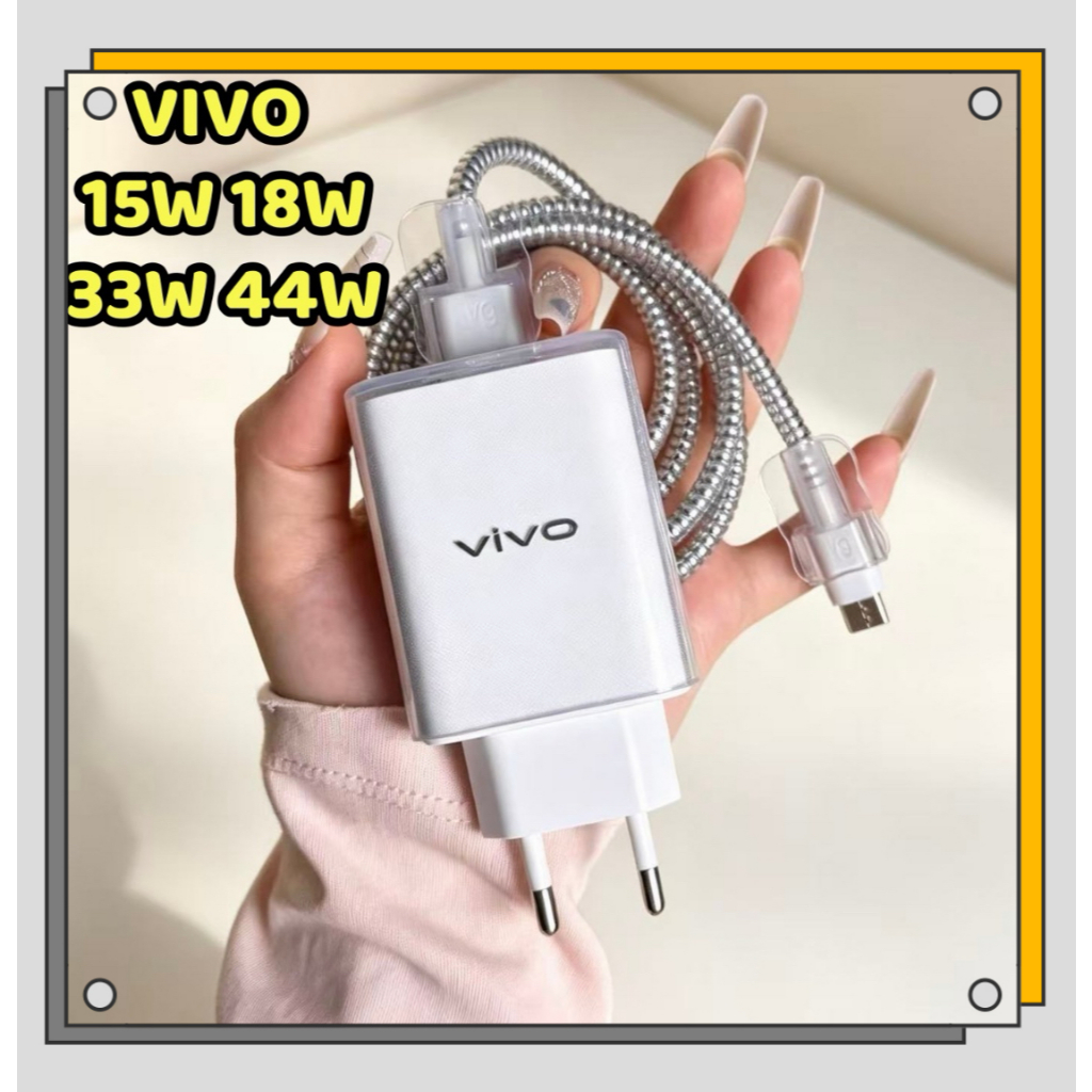 Protetor De Carregador VIVO Transparente Adequado Para Oficial 18W 15W 33W 44W
