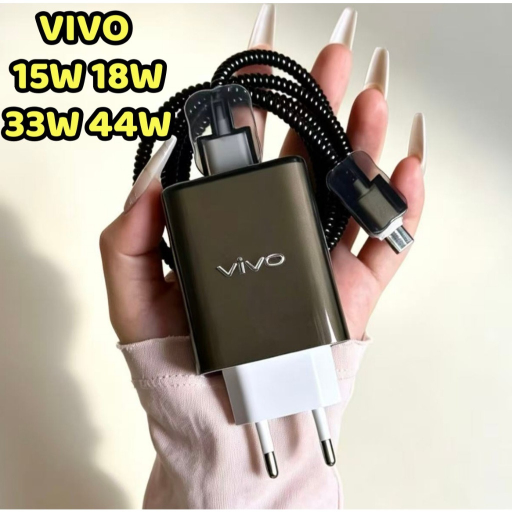 Protetor De Carregador VIVO Preto Adequado Para Oficial 18W 15W 33W 44W