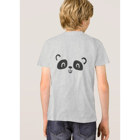 Camiseta roupa de aniversário para crianças do Panda 100% Algodão