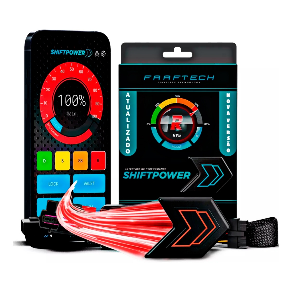 Módulo Acelerador Eletrônico Interface Shift Power 4.0 Plug And Play Faaftech Montana 2011 até 2022