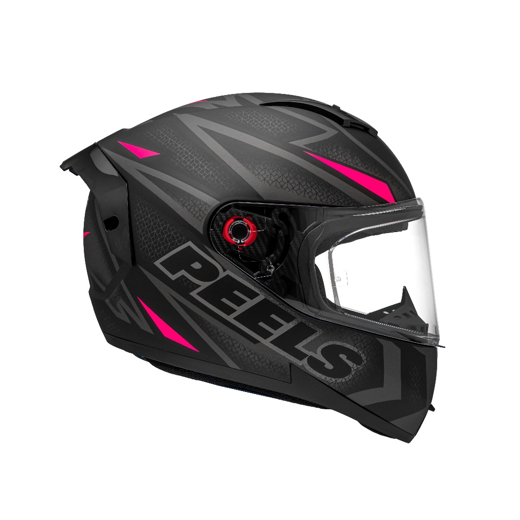 Capacete Peels Icon Pro Fast Preto c/ Rosa - Fosco