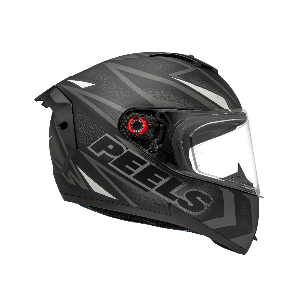 Capacete Peels Icon Pro Fast Preto c/ Branco - Fosco