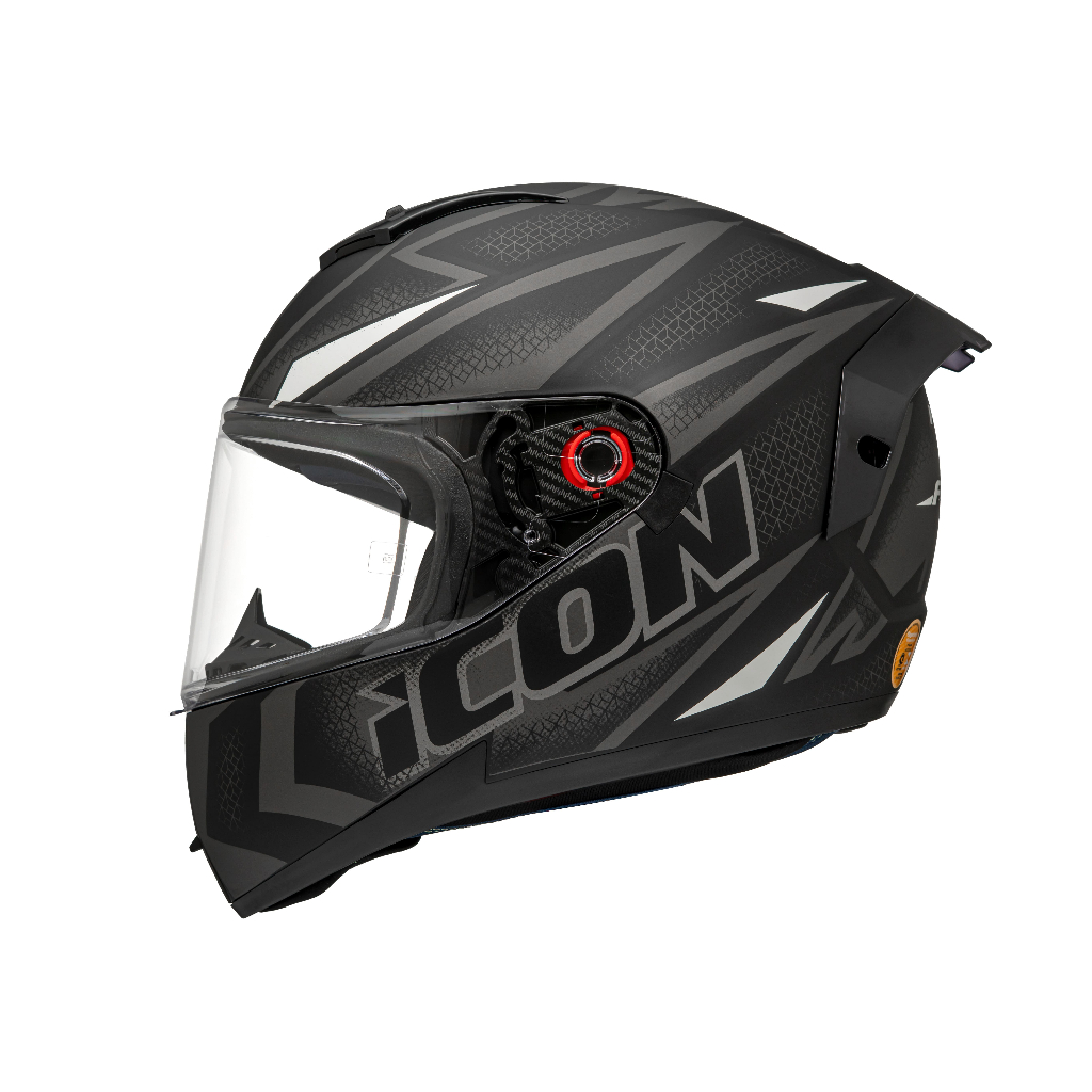 Capacete Peels Icon Pro Fast Preto c/ Branco - Fosco