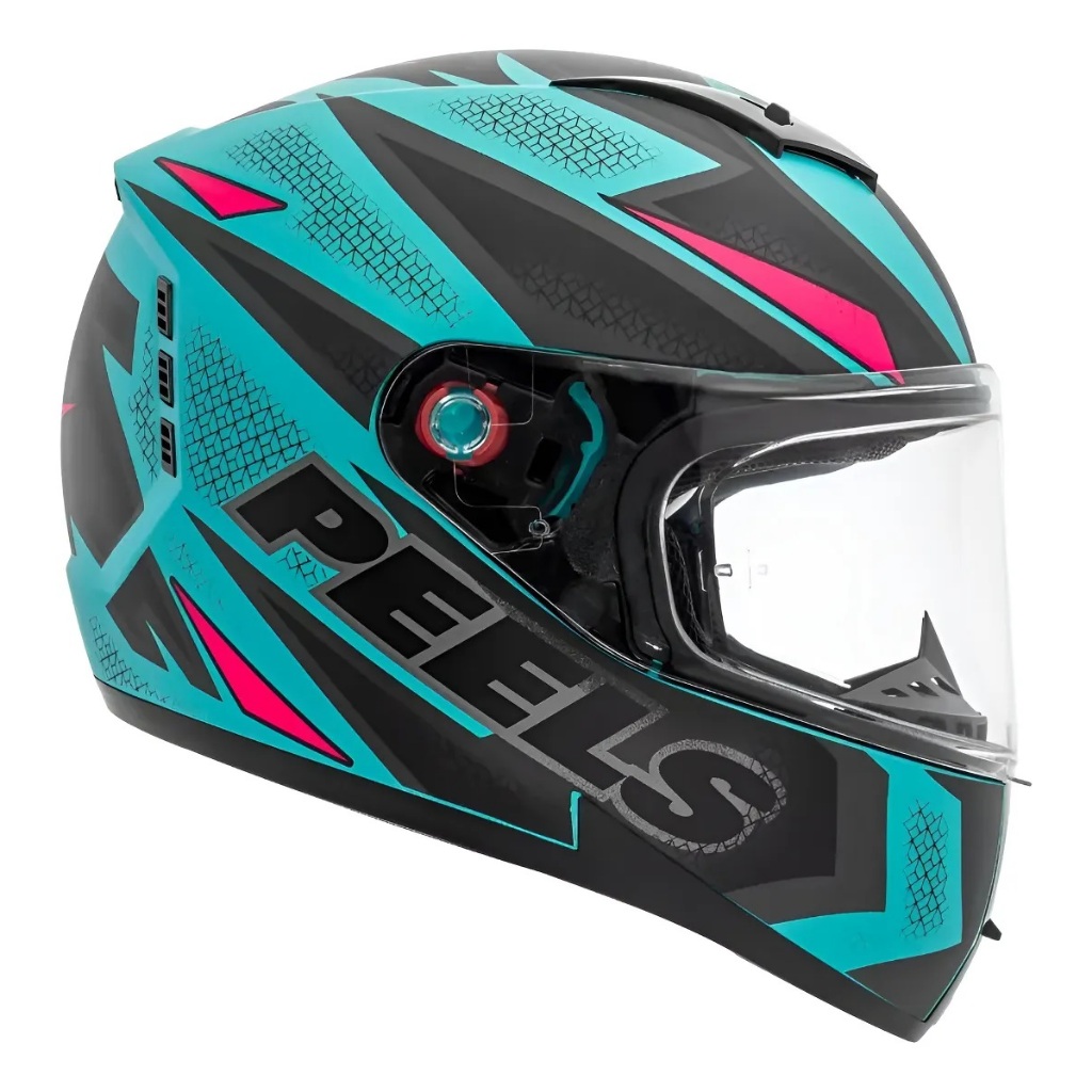 Capacete Esportivo Peels Icon Fast 2023 Verde Água Fast Rosa Verde / Pink Icon 23
