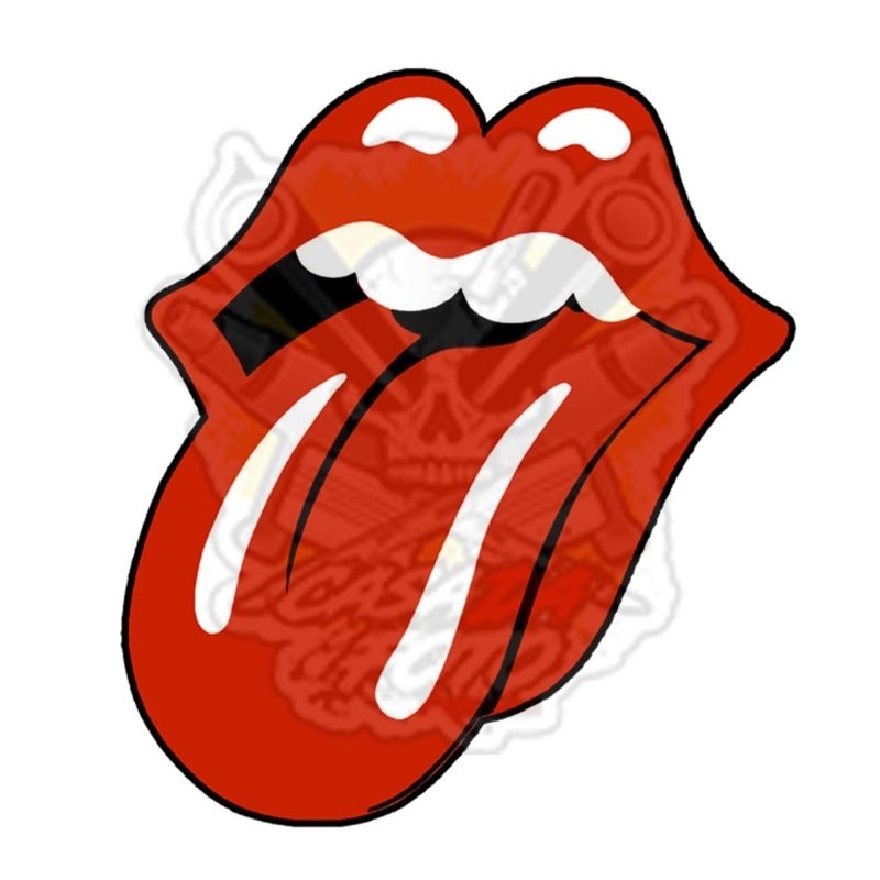 Adesivo Boca Rolling Stones 9x8cm para bike, moto, carro, caminhão e decoração