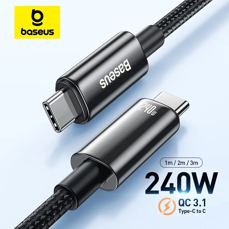 Cabo de Carregamento para Celulares Fast Charging Tungsten Gold 240W Type-C to Type-C 2 Metros