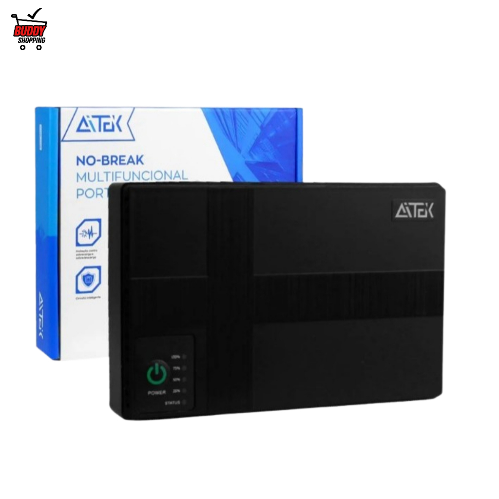 No-break Multifuncional Portátil 36w Usb Proteção Sobrecarga