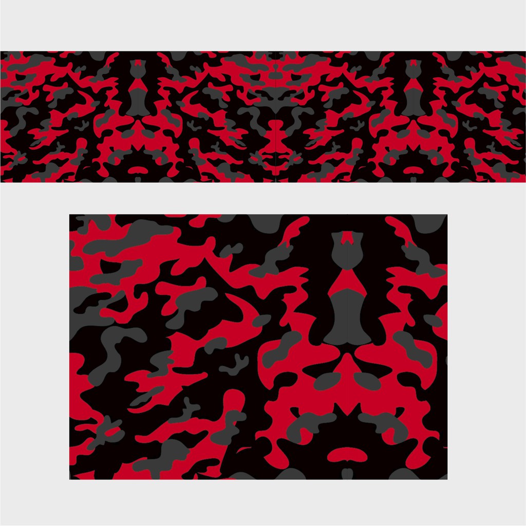 Adesivo Camuflado Militar Vermelho Red Camouflage