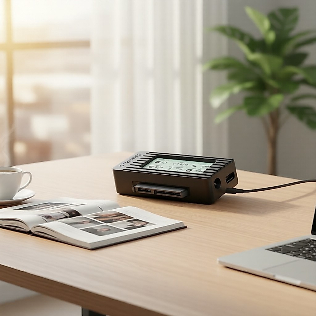 Gabinete 2026 USB 3.1 para HDD/SSD de 2,5/3,5 polegadas, com display digital e cabo plug-and-play