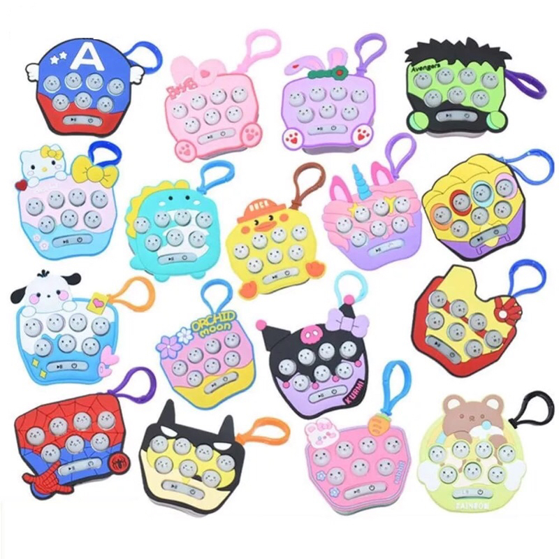 Melody Mini Console De Jogo Portátil/Kulomi Cartoon Pattern Whack-A-Mole/Electronic Light-Emitting Toy De DescompressãoENVIO ALEATORIO