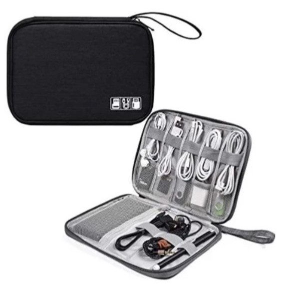 Bolsa De Armazenamento Bolsa Organizadora De Cabo De Dados Digital Portátil Eletrônica Viagem Necessário Camada Zíper