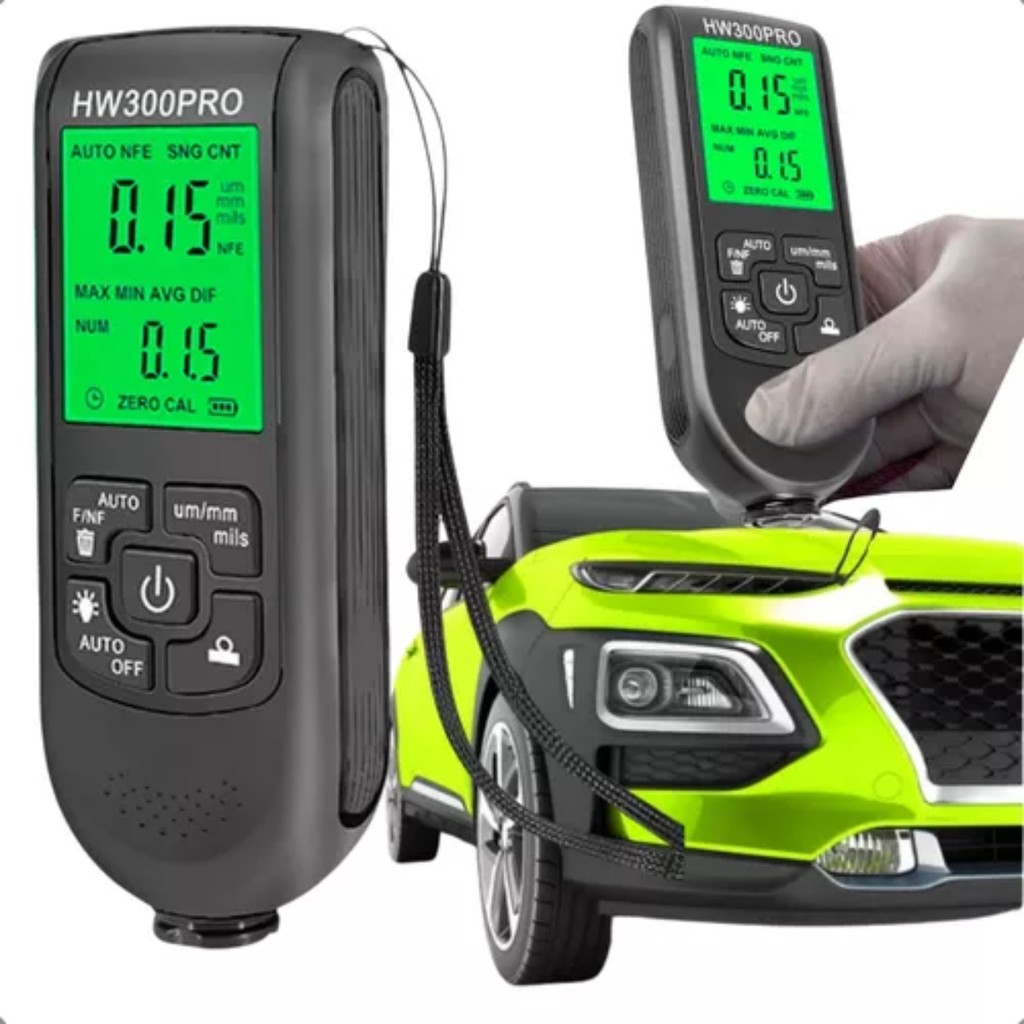 Medidor Espessura Digital Camada Tinta Pintura Automotiva