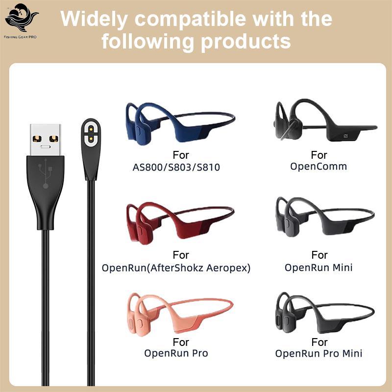 PFG Fone De Ouvido USB/Tipo-C Cabo De Carregamento Rápido Para Shokz AS800/S803/S810/Apenrun Condução Óssea Carregador A