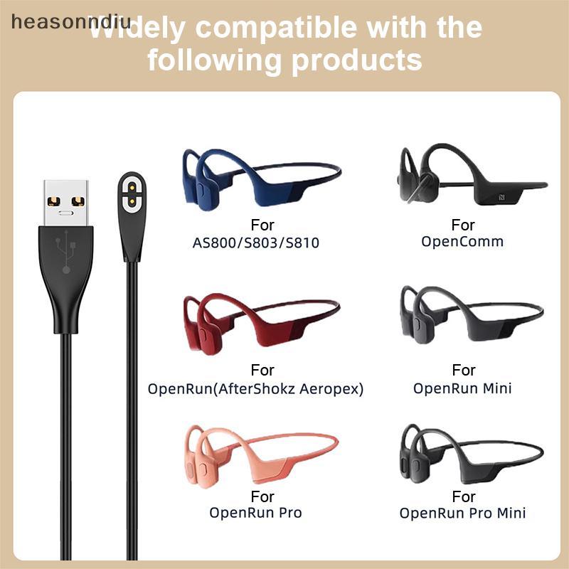 [heasonndiu] Cabo De Carregamento Rápido USB/Tipo C Para Fone De Ouvido Shokz AS800/S803/S810/OpenRun Adaptador De Carre