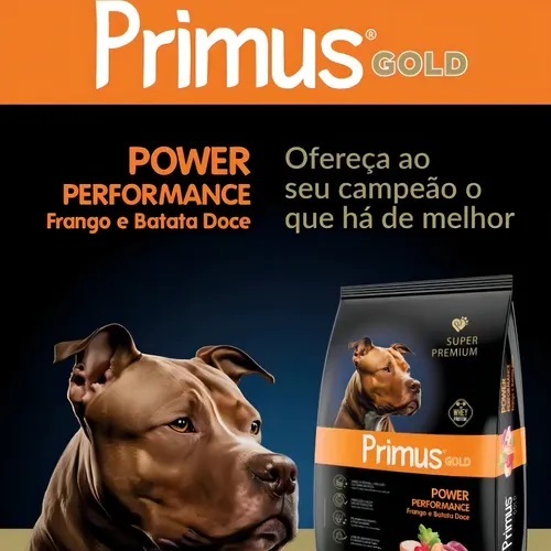 RAÇÃO PARA CACHORROS DE ALTA PERFOMANCE PRIMUS ALTA PERFORMANCE.