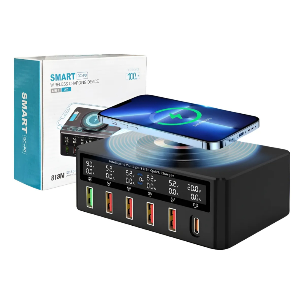 Carregador Quick Charger USB Com Indução 818M