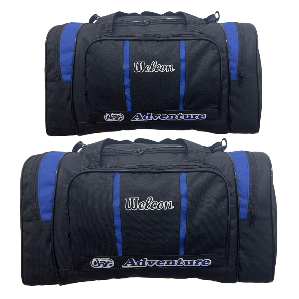 Kit 2 Malas Bolsas de Viagem Welcon Pequena + Média Adventure Reforçada Pronta Entrega