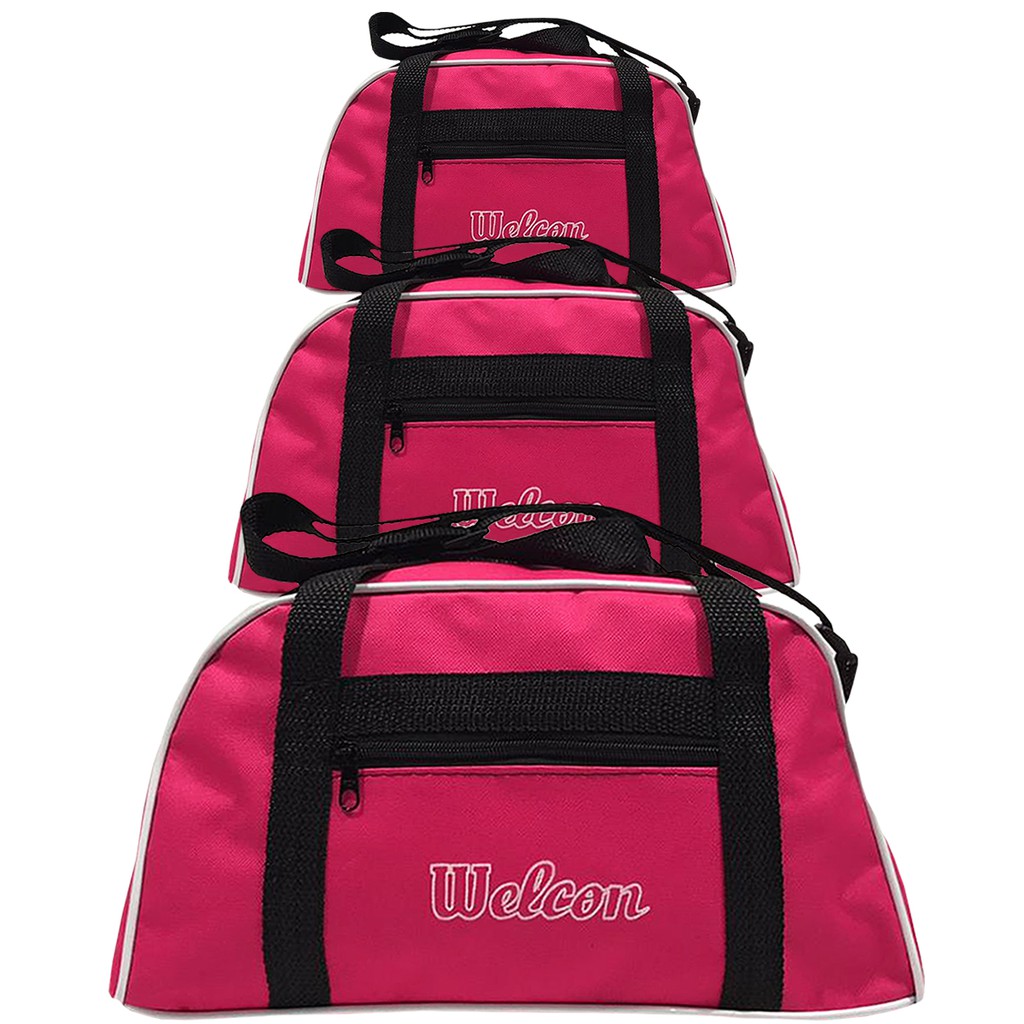 Kit 3 Malas Bolsas de Viagem Welcon P + M + G Oval Reforçada Pronta Entrega