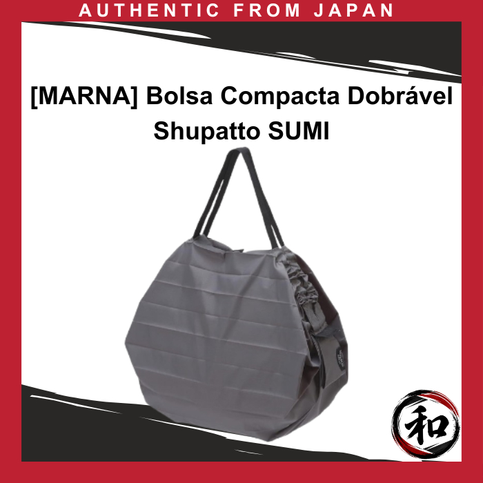 [MARNA] Bolsa Compacta Dobrável Shupatto SUMI 【Direto do Japão】