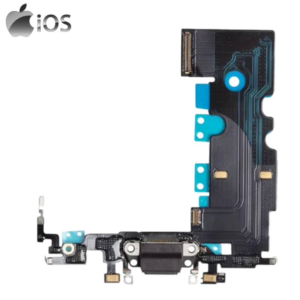 Conector Carga Dock Flex Para Iphone 8 8G - Preto