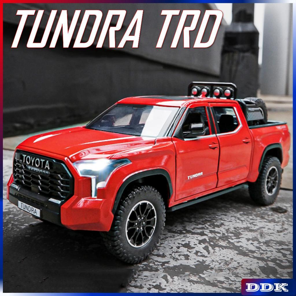 1 : 24 TUNDRA TRD 4x4 Diecast Modelo De Carro Brinquedo Sound Light Pull Back Meninos Infantis Amigos Presente