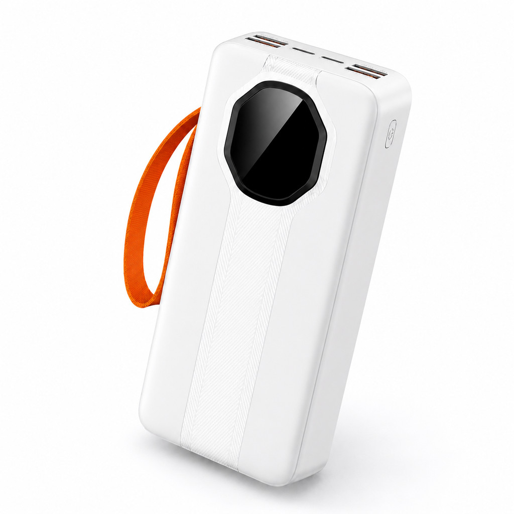Carregador Power Bank 30000mah Super Rápido Portátil 22,5w Preto