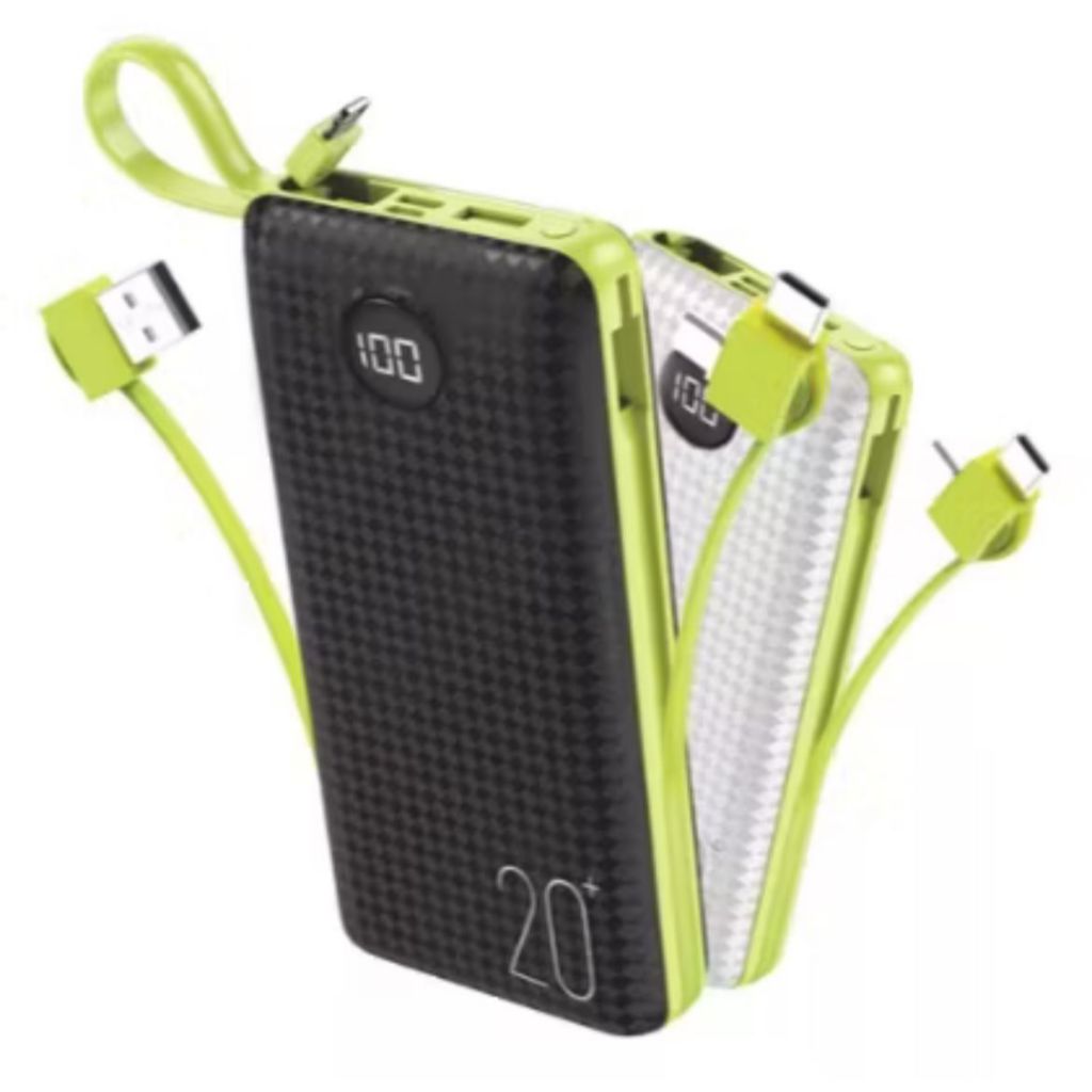 CARREGADOR POWERBANK PORTÁTIL AGOLD 10.000 ou 20.000 MAH ALTA VELOCIDADE BTE-10