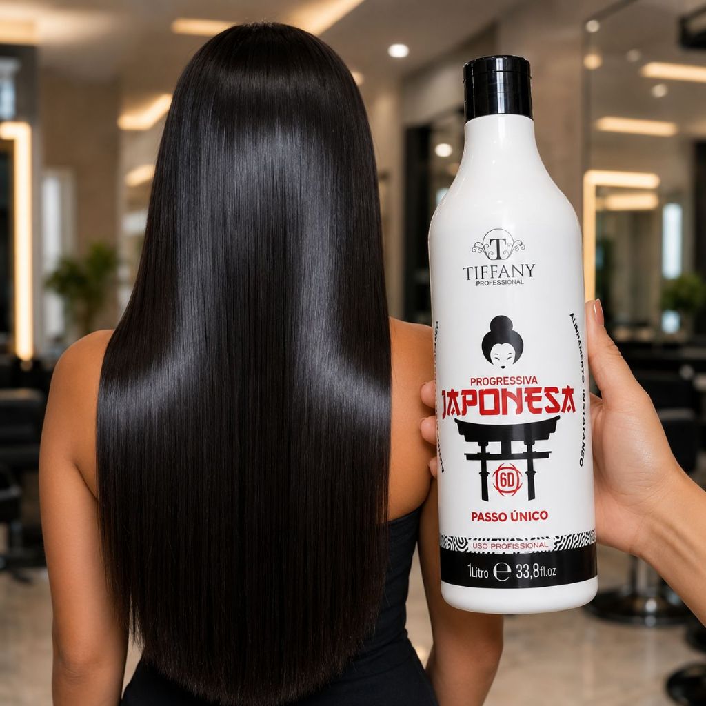 Progressiva Japonesa Tiffany Professional 1LT passo unico 100% Liso Imediato Profissional.