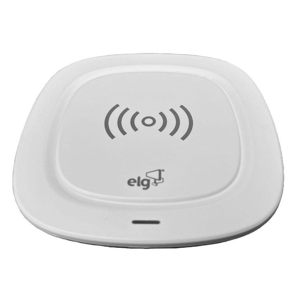 Carregador Wireless Qi por Indução - ELG Antiderrapante Branco