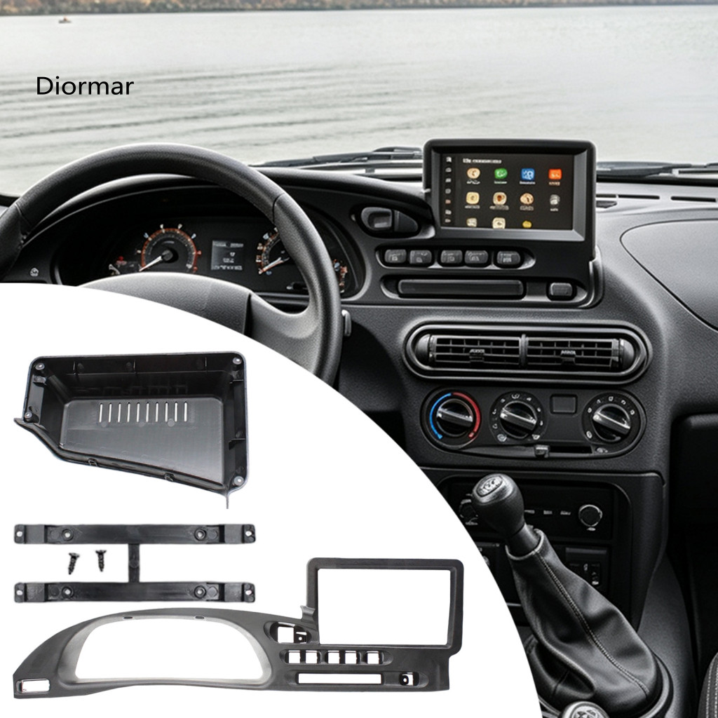 Car Navigation Console Frame Head Unit Installation Panel 9 Inch Radio Fascia Dash Kit for Lada Niva 2009-2020 Travel 20