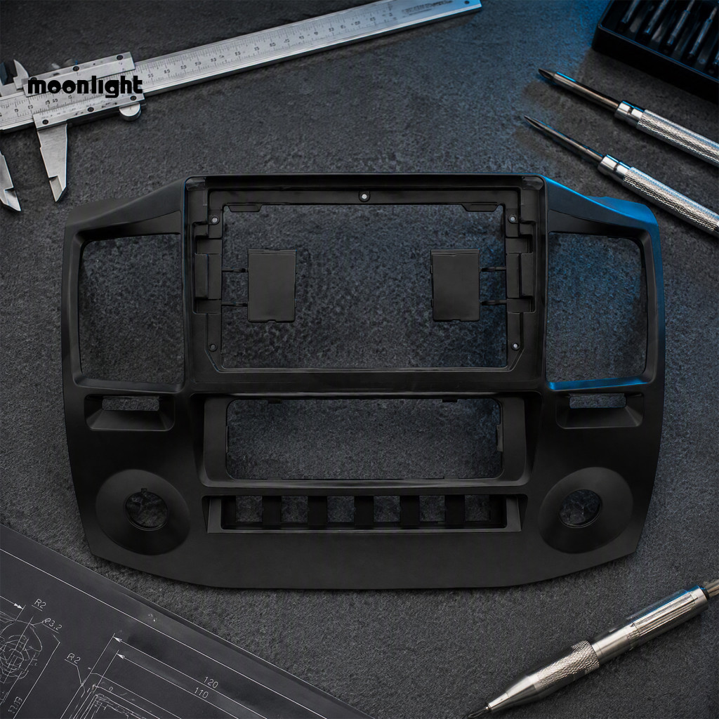 9 Inch Car Radio Dash Fascia Frame for Gaz Gazelle Business 2010 Stereo Bezel Adapter for Android Head Unit Retrofit Bla