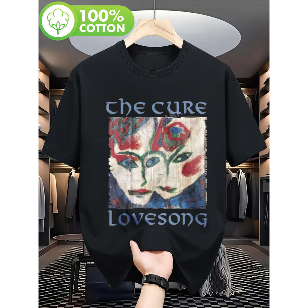 Music.Soul Camiseta Unissex The Lovesong Album Cover Robert Face Painted Art Confortável Icone Estilosa Retro