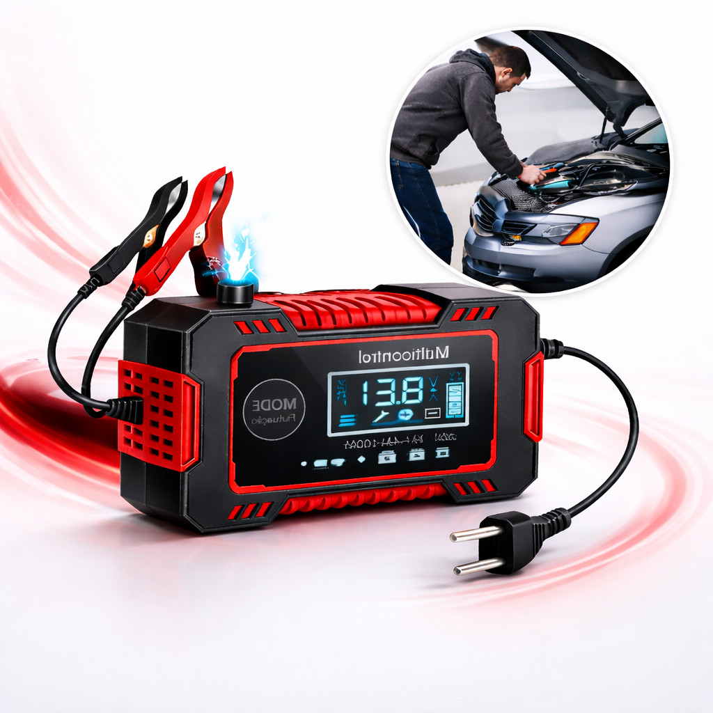 Carregador De Bateria Automotivo Portatil 12v Amperes Contra Choque e Sobrecarga 100W 110/220v