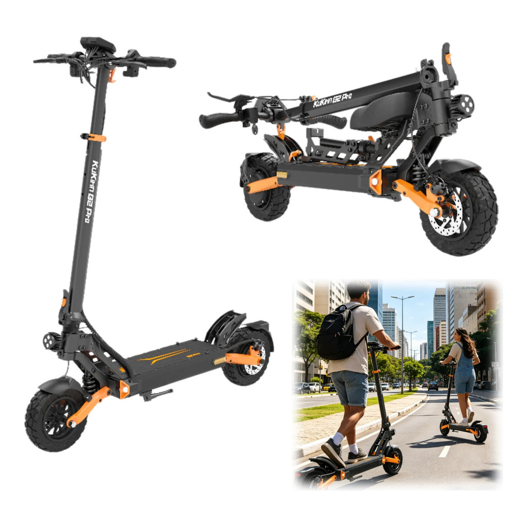 Kukirin G2 Pro Patinete Elétrico 600w Bateria 48v 45km/h