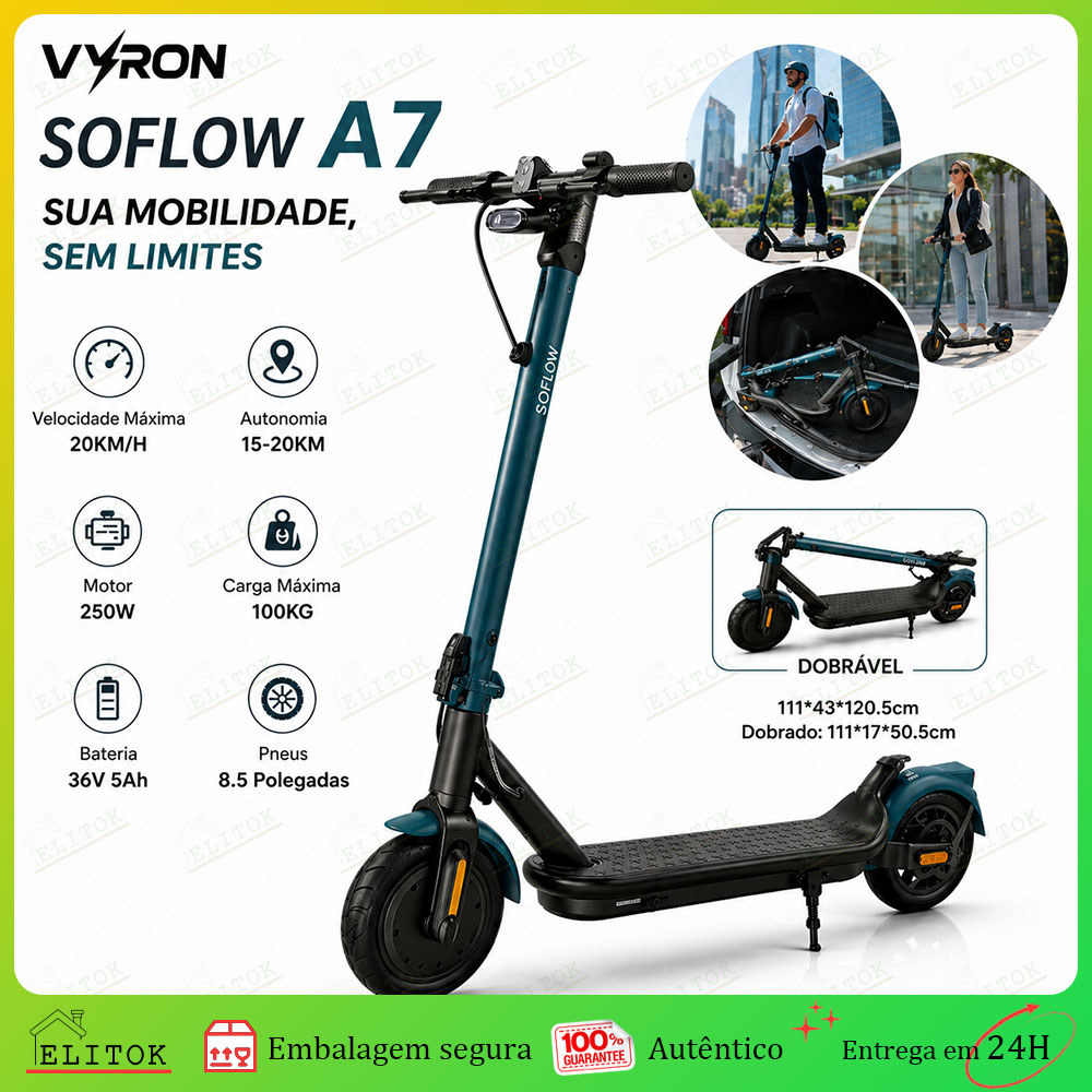 600W Foldable Electric Scooter – Extended Range Supports 100kg Compact for Adults