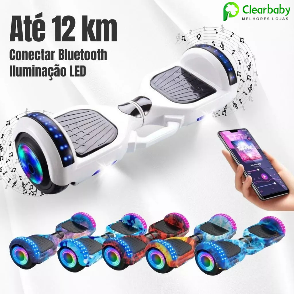Hoverboard Elétrico Infantil 6,5