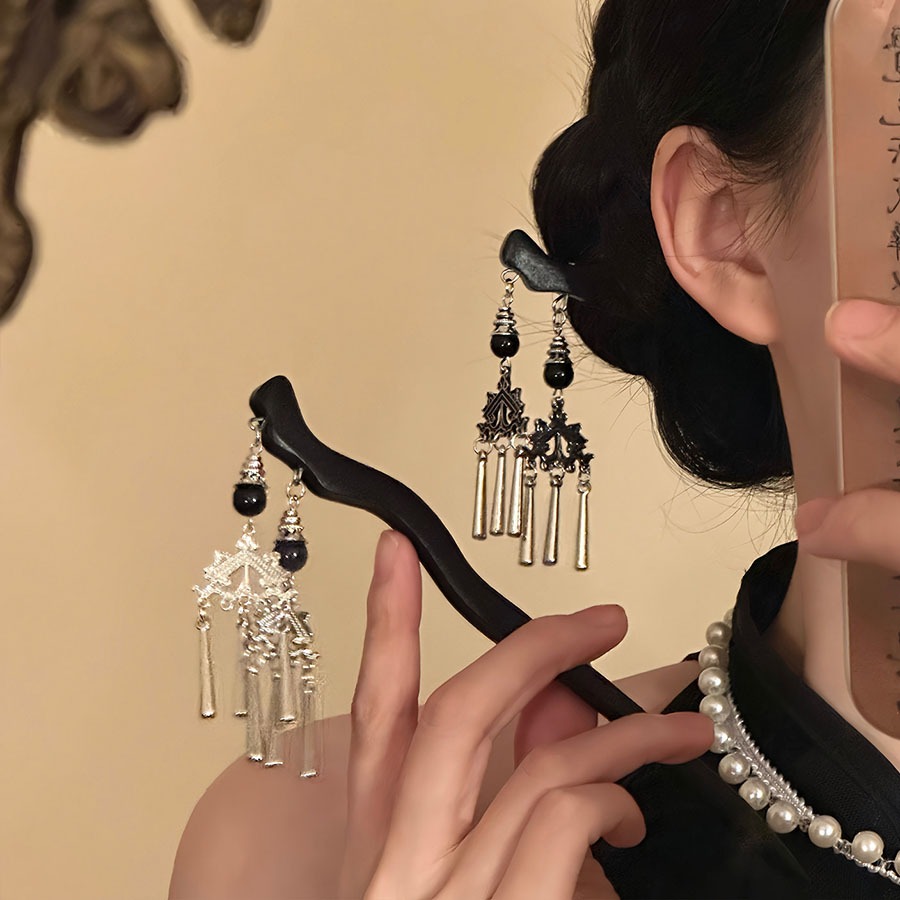 Estilo antigo Step-Rocking borla hairpin novo estilo chinês High-End elegante elegante hairpin acessórios de cabelo