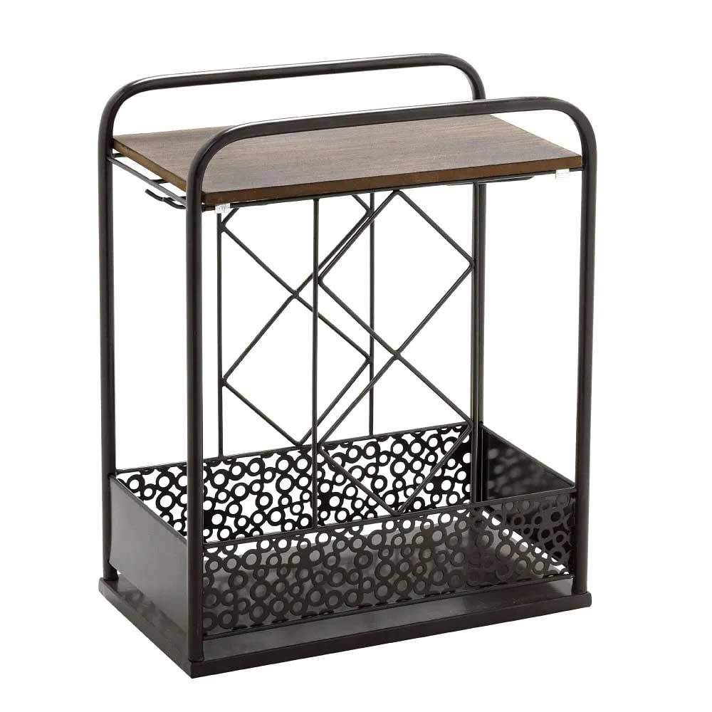 Adega de Mesa para Garrafas de Vinho 44cm Mini Bar
