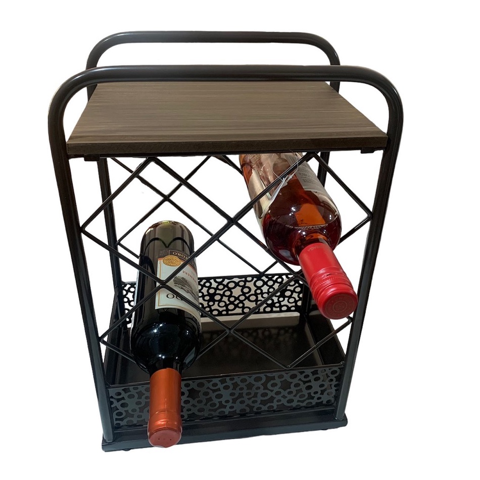 Adega Suporte Porta Garrafas Vinho Mini Bar 44cm Espressione
