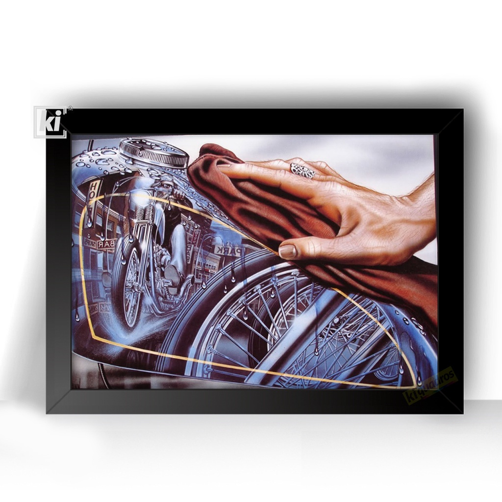 Quadro Custon Daivid Mann Bares Motoclubes 44cm