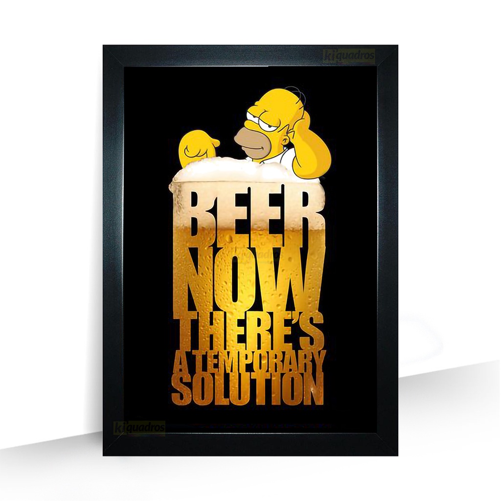 Quadro Moldura Bar Bebida Drink Beer moldura 44cm