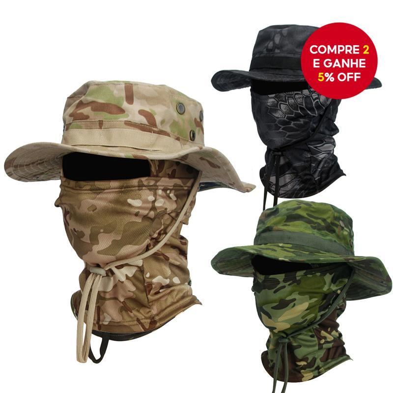 Boonie Chapéu Balaclava Terno Dobrável Macio Proteção Solar Boné De Pesca Respirável Pescador Caça Ao Ar Livre Amplo Pro