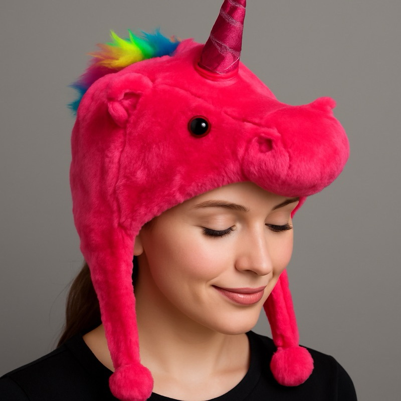 Touca Infantil Únicornio Rosa ou Branca. Tamanho Único ate 8 anos.Super fofa e Ideal pro Inverno